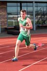 Shane Aston (Trim AC) in the 400 metres decathlon at the Hexham Decathlon and Heptathlon.
